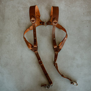 Dual Leather camera harness
